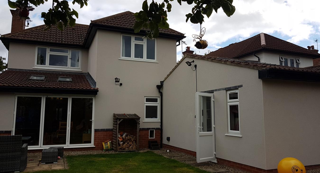 Outdoor electrical installation of lights and outdoor sockets