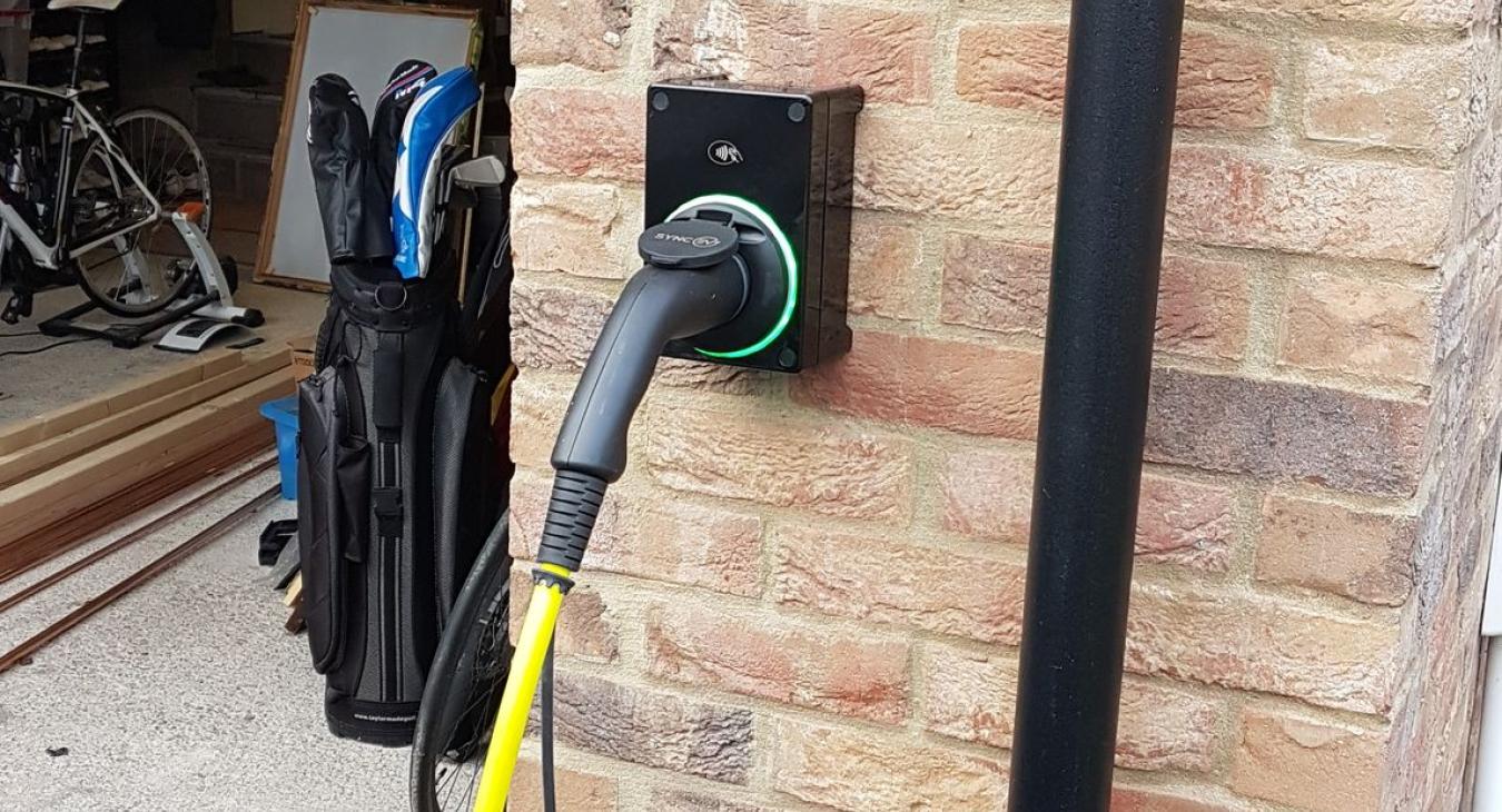 EV car charging point installation