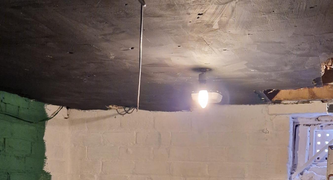 BCP Electrics Harrogate - basement lighting before