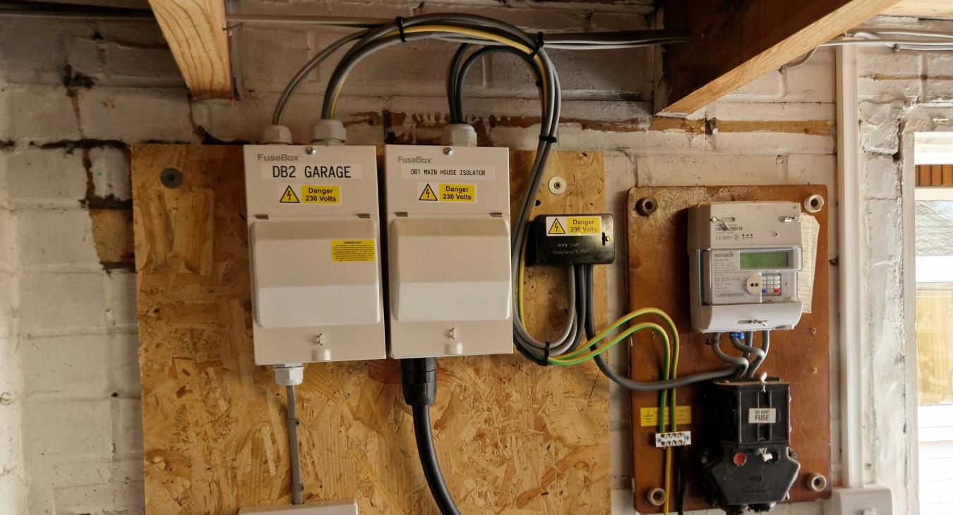 BCP Electrics Harrogate Bungalow Rewire fuse board